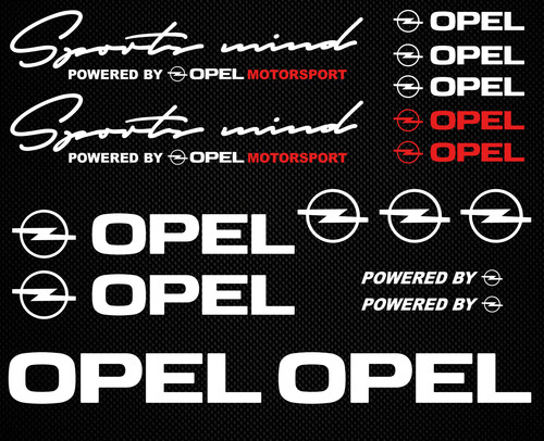 Set adesivi sticker opel - adesivi,