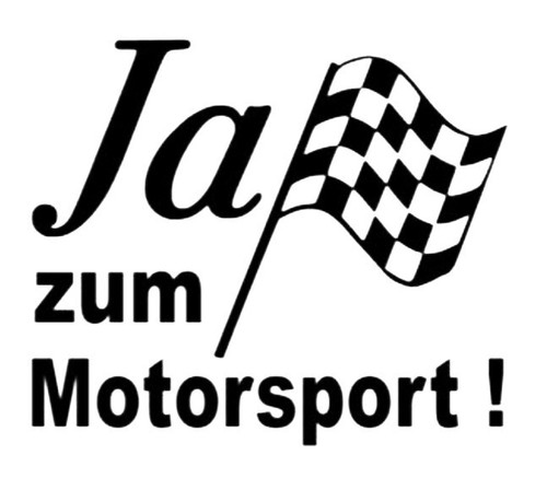 Sì motorsport adesivo - 1x,, motorsport,