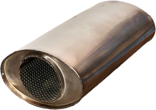 Silenziatore acciaio inox 76mm - inox,