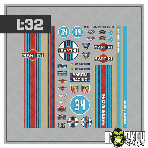 Martini decalcomania set 32 - martini,