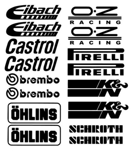 Sponsor motorsport adesivi - sponsor, motorsport,